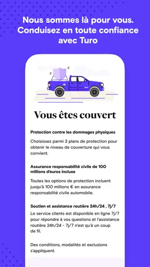 Capture d'écran de Turo — Location Réinventée sur iPhone 5