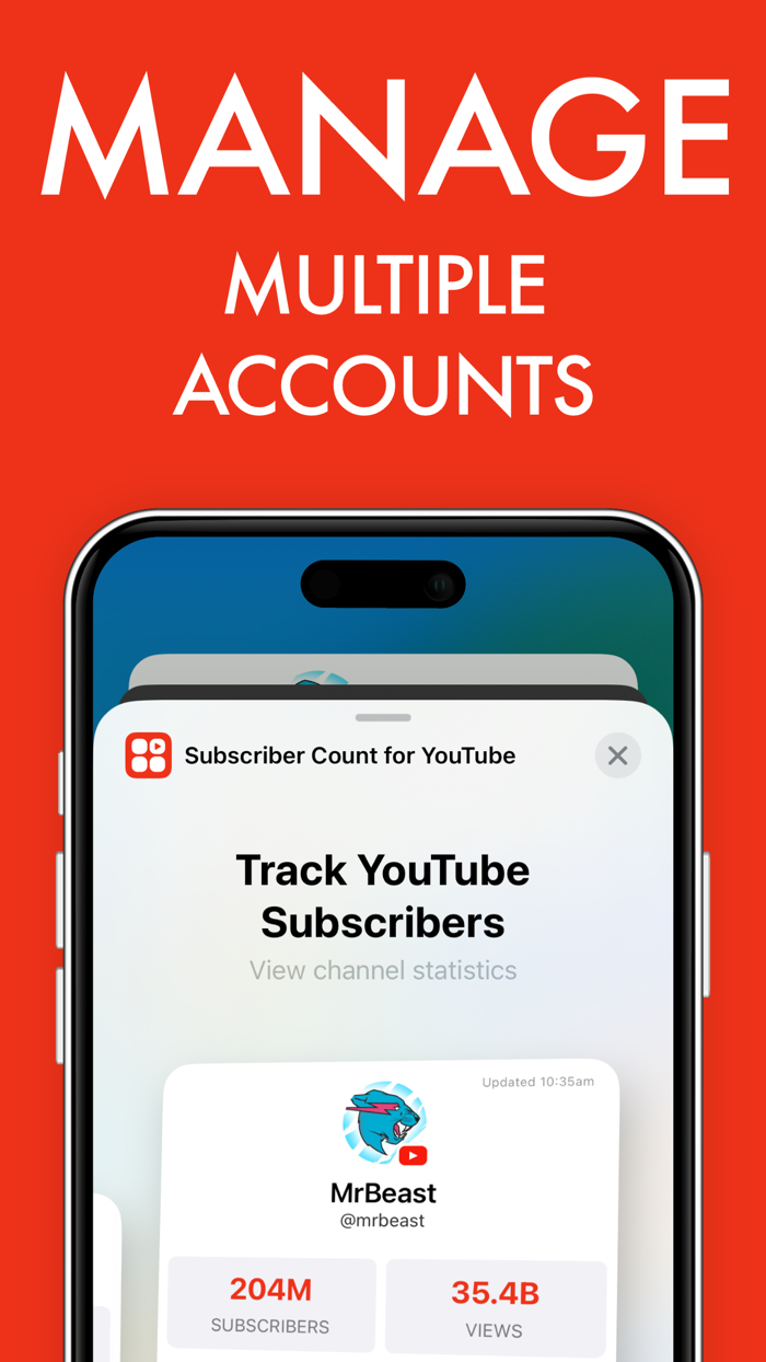 Subscriber Count for YouTube 