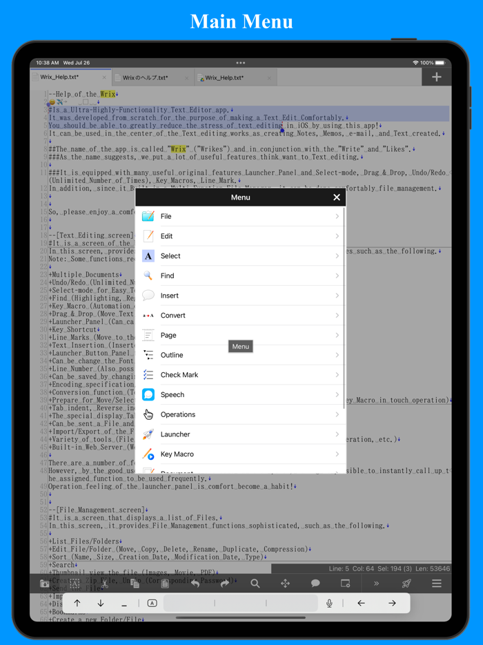 Wrix 2 - Ultra Text Editor