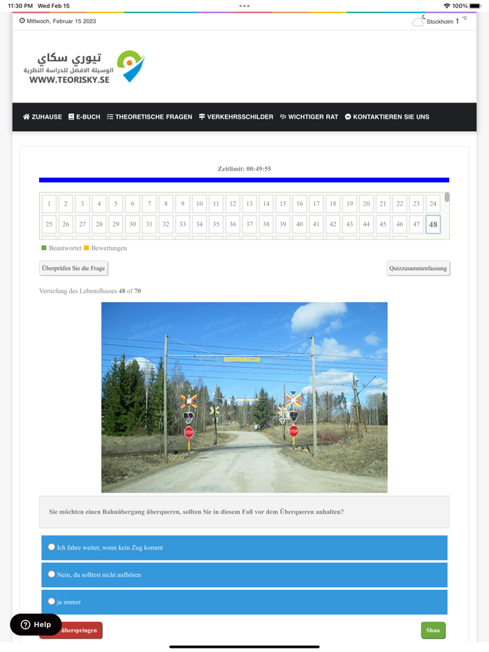 Teori B krkort - Tyska