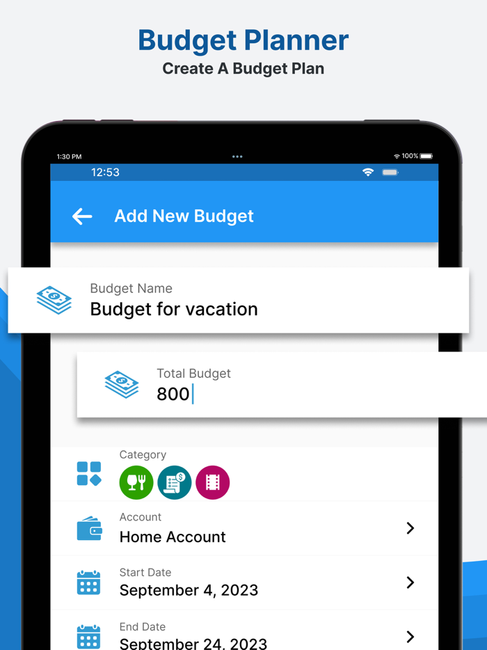 Money Budget Expense Tracker