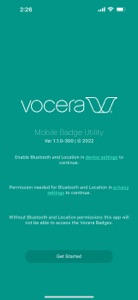 Vocera Mobile Badge Utility screenshot #1 for iPhone