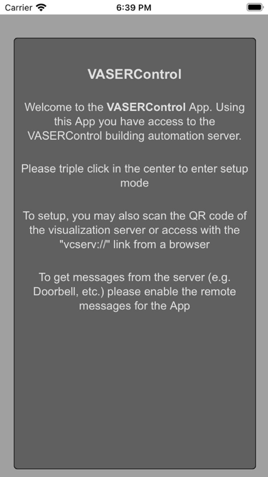 VASERControl Frontend Screenshot