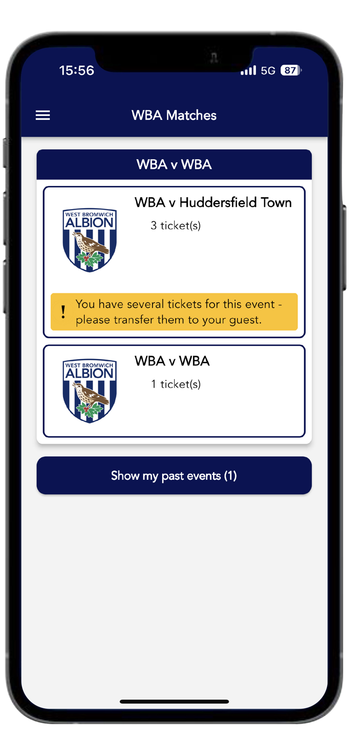 WBA Tickets OnTheGo