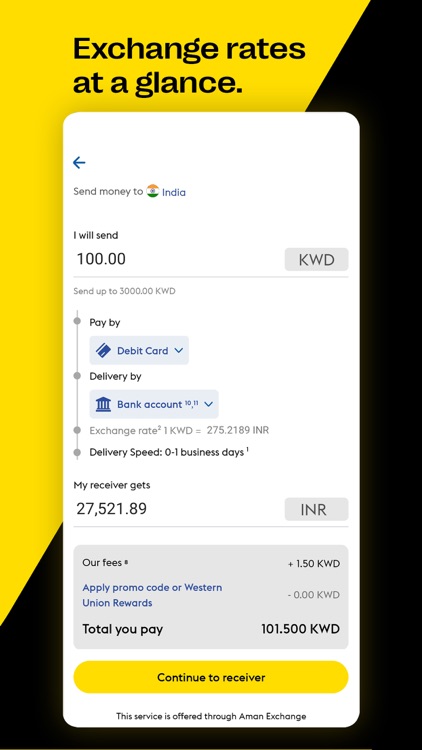Western Union Send Money KW screenshot-5