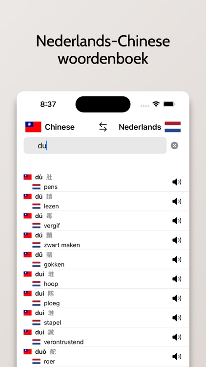 Chinese/Nederlands woordenboek