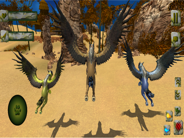 Flying Majestic Griffin Game