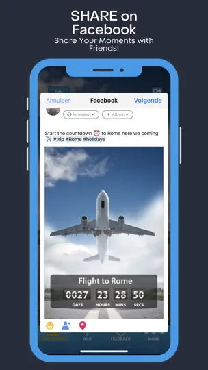 Captura de pantalla de Holiday And Vacation Countdown en iPhone 9