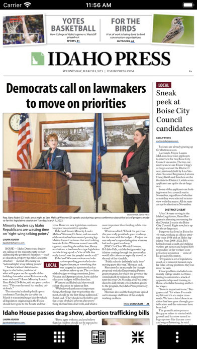 Idaho Press eEdition Screenshot