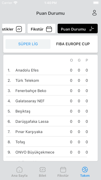 BK Basketbol Screenshot