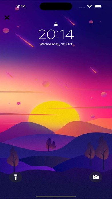 sunsetcolor wallpapers art Screenshot
