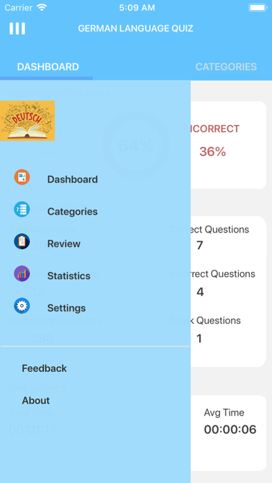 Screenshot #1 pour German Language Quiz