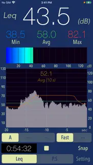 sound level analyzer iphone screenshot 1