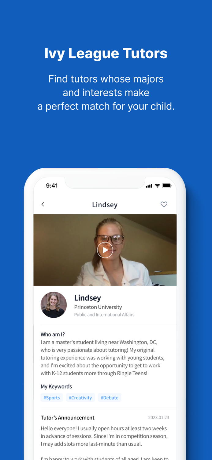 Ringle Teens - 11 Tutoring