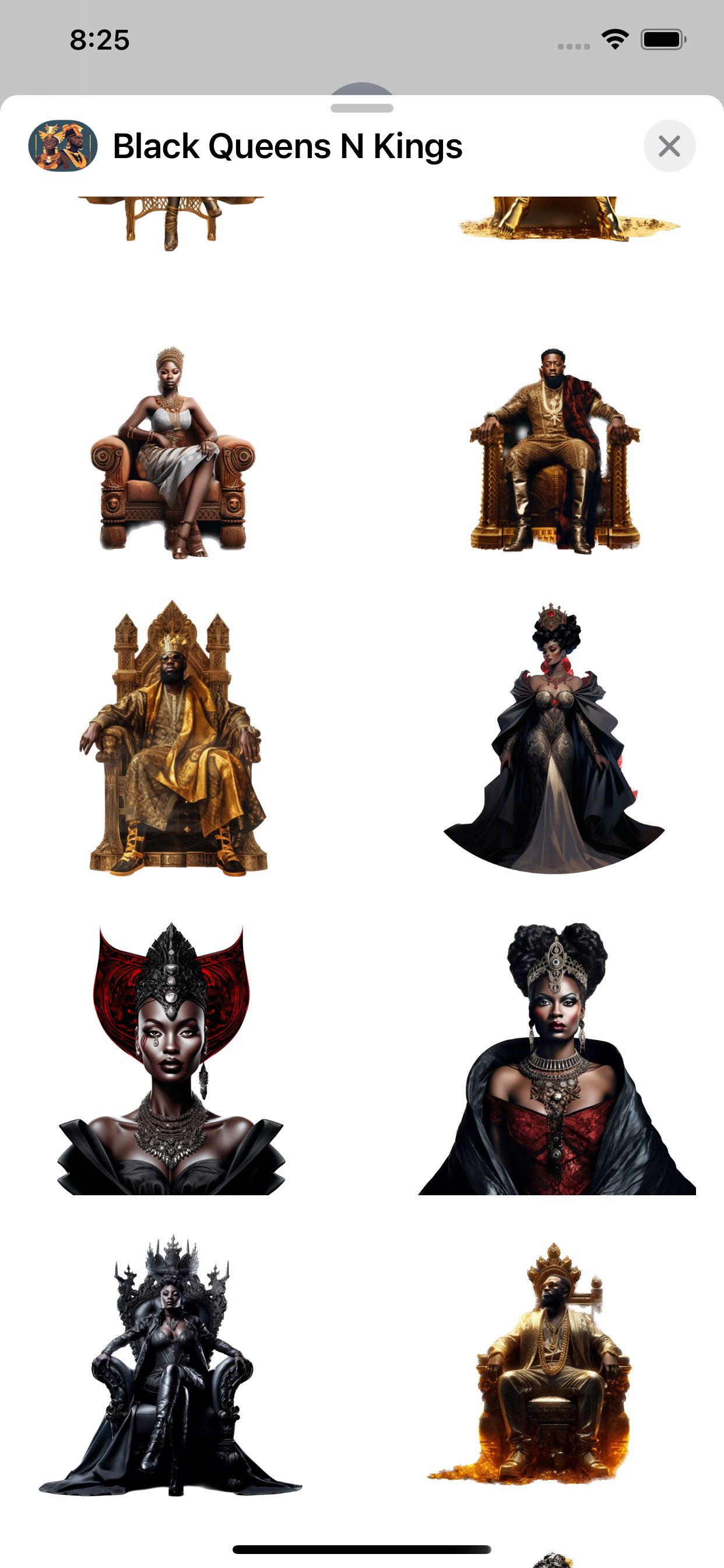 reinas y reyes negros