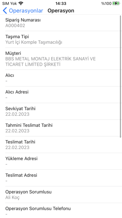 Burada Lojistik Tedarikçi Screenshot