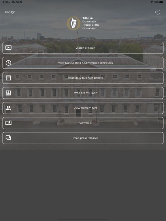 Screenshot #4 pour Houses of the Oireachtas