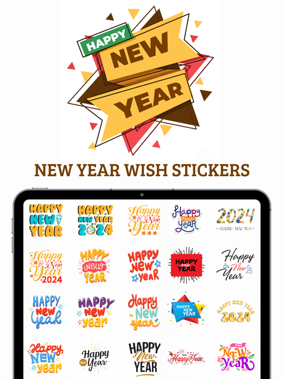 Screenshot #5 pour New Year Wish Stickers