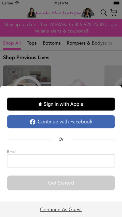 Meraki Chic Boutique Screenshot