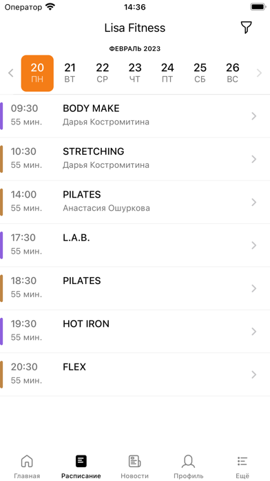 LisaFitness Screenshot