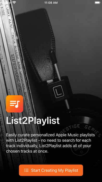 Screenshot #1 pour List2Playlist