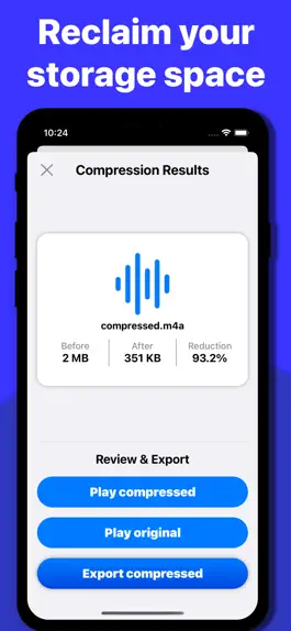 Game screenshot Audio Compressor - MP3 Shrink hack