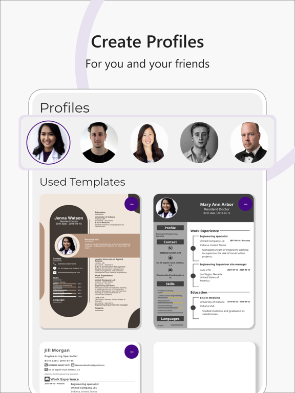 CV Maker & Templates - CVium iPad screenshot 6 - Business app