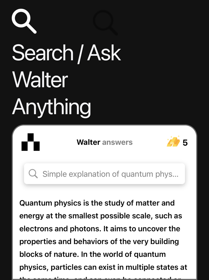 WalterAI Search-Ask Anything