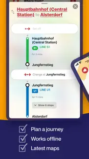 hamburg metro - map & route iphone screenshot 3