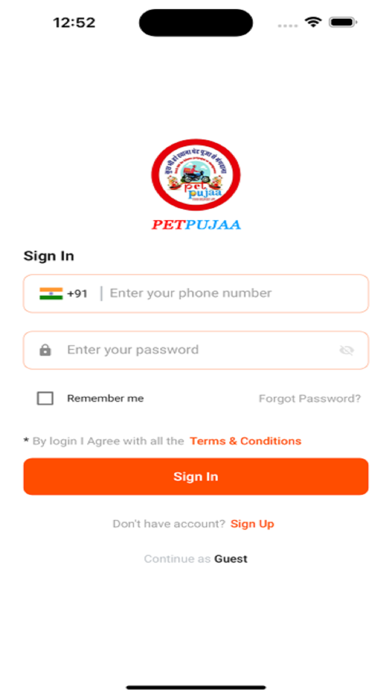 Pet Pujaa -  Food Delivery App Screenshot