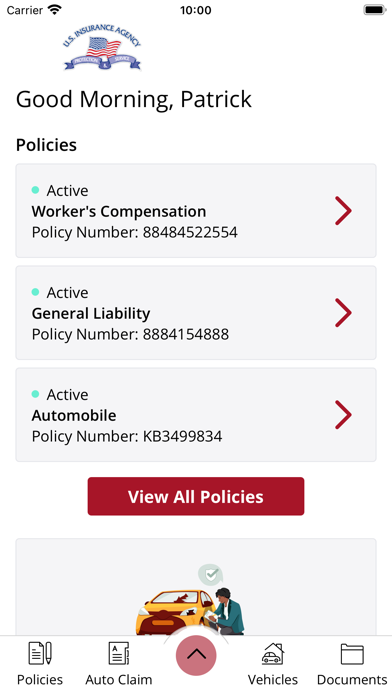 U.S. Insurance Agency Screenshot