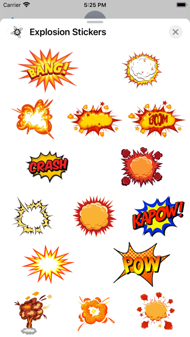 Screenshot #1 pour Explosion Stickers