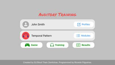 Auditory Training Screenshot