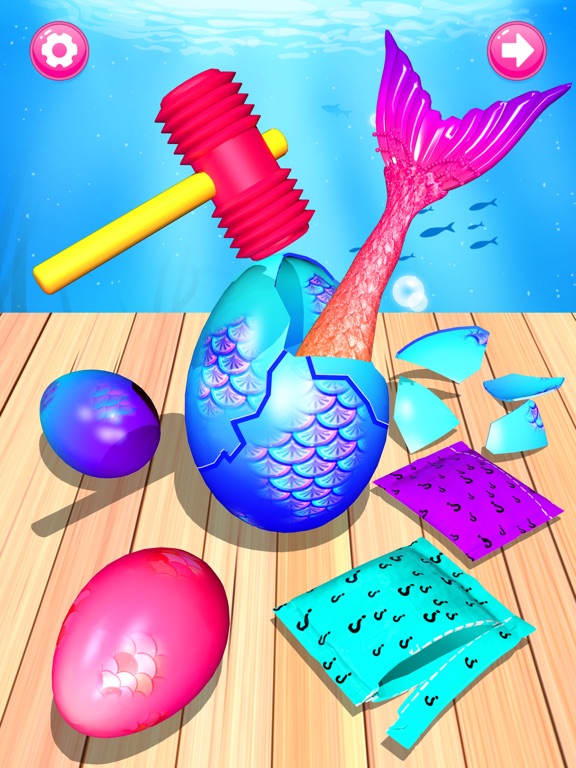 Color Reveal Mermaid Games iPad screenshot 5 - Entertainment app