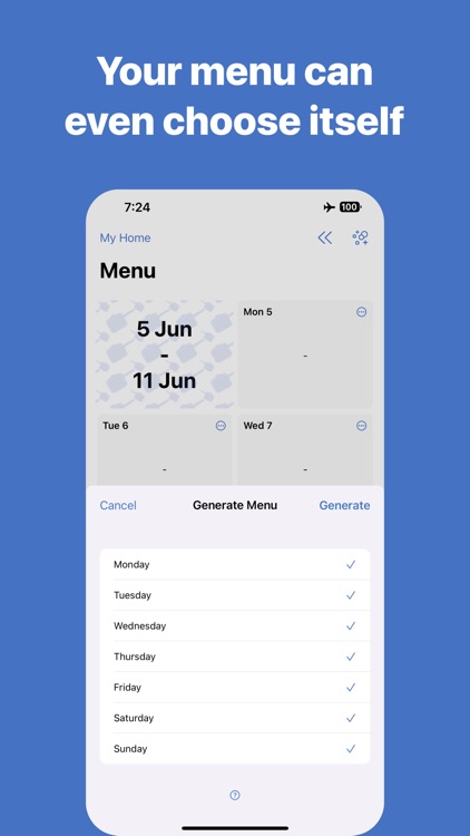 Time to Cook - Meal Planner