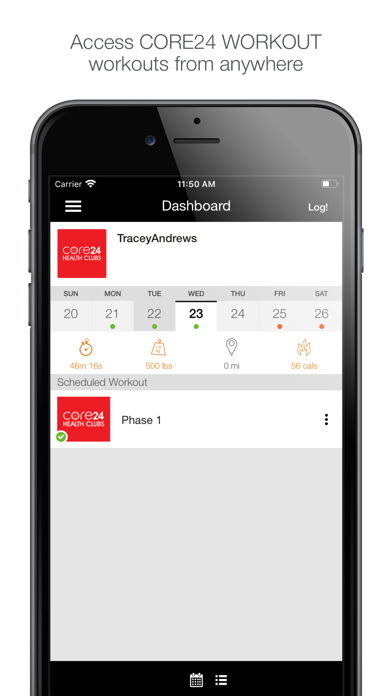 CORE24 WORKOUT Screenshot