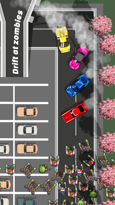 Drift Zombie - idle car racing Screenshot