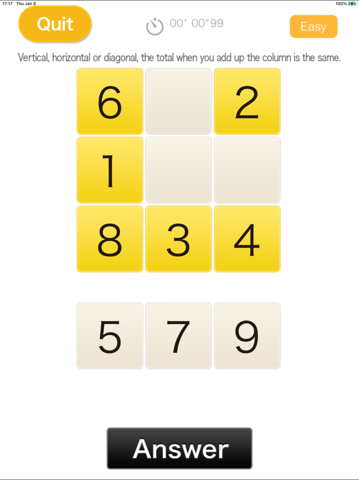 Magic square Play and Learn