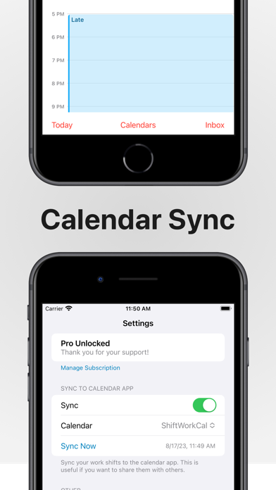 Shift Work Calendar & Planner Screenshot