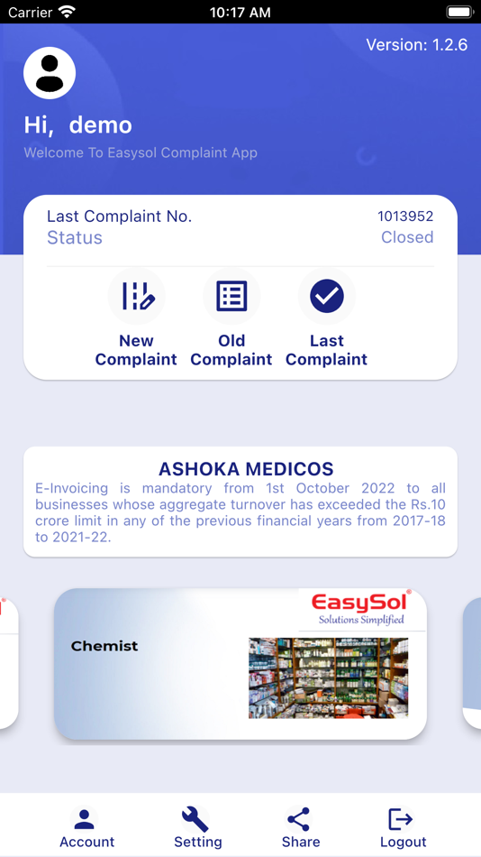 #3. EasySol Complaint (iOS) 由: Excelsior Softwares Private Limited