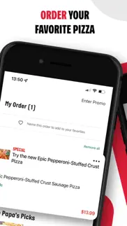 papa johns pizza & delivery iphone screenshot 2