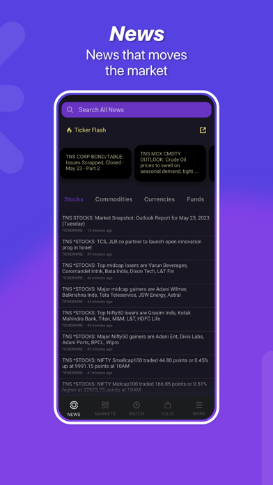 Trigr - financial market app Screenshot