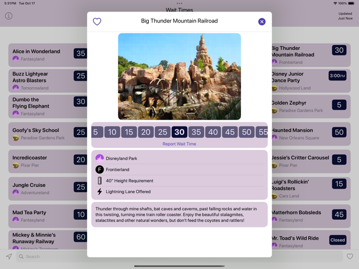Wait Times for Disneyland