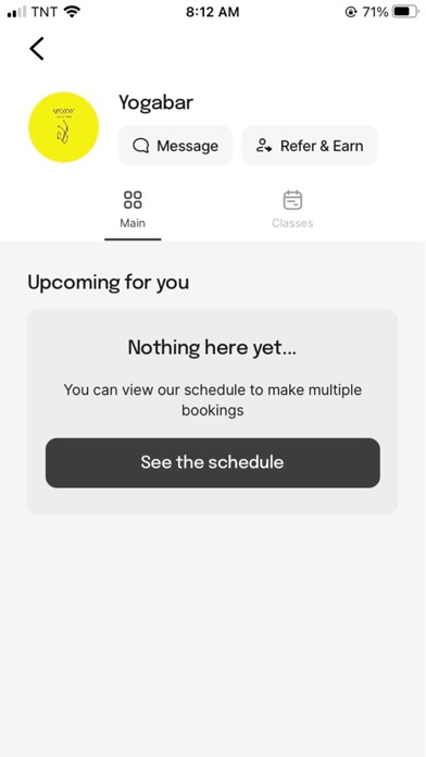 Yogabar app Screenshot