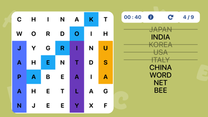 Screenshot #1 pour Word Search & Find Puzzle Game
