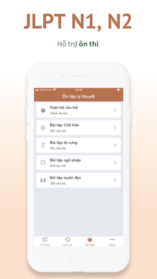 #5. JLPTify N1, N2 (iOS) 由: Binh Tran