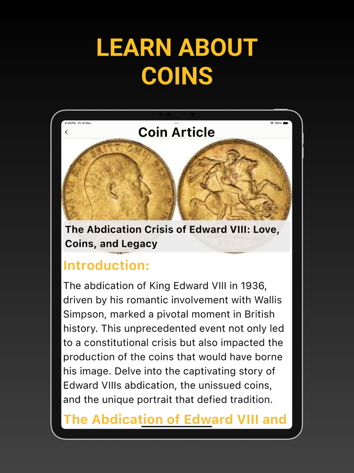 Coin Identifier - Scan Value
