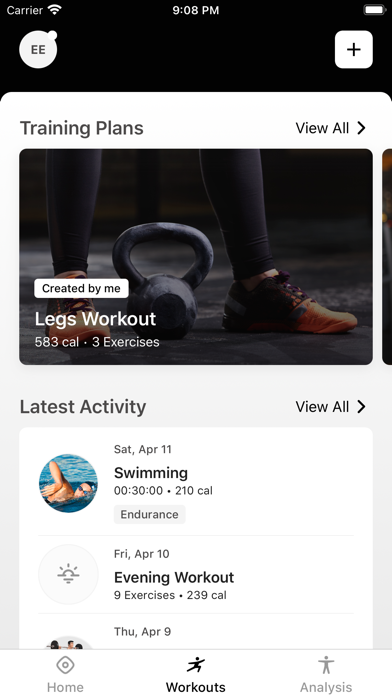 Prime Time fitness. Screenshot