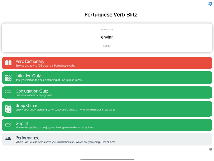 Portuguese Verb Blitz