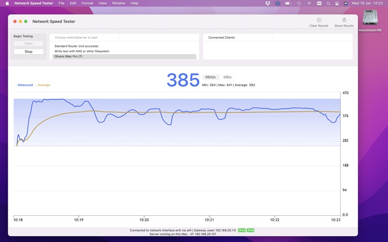 network speed tester iphone screenshot 1